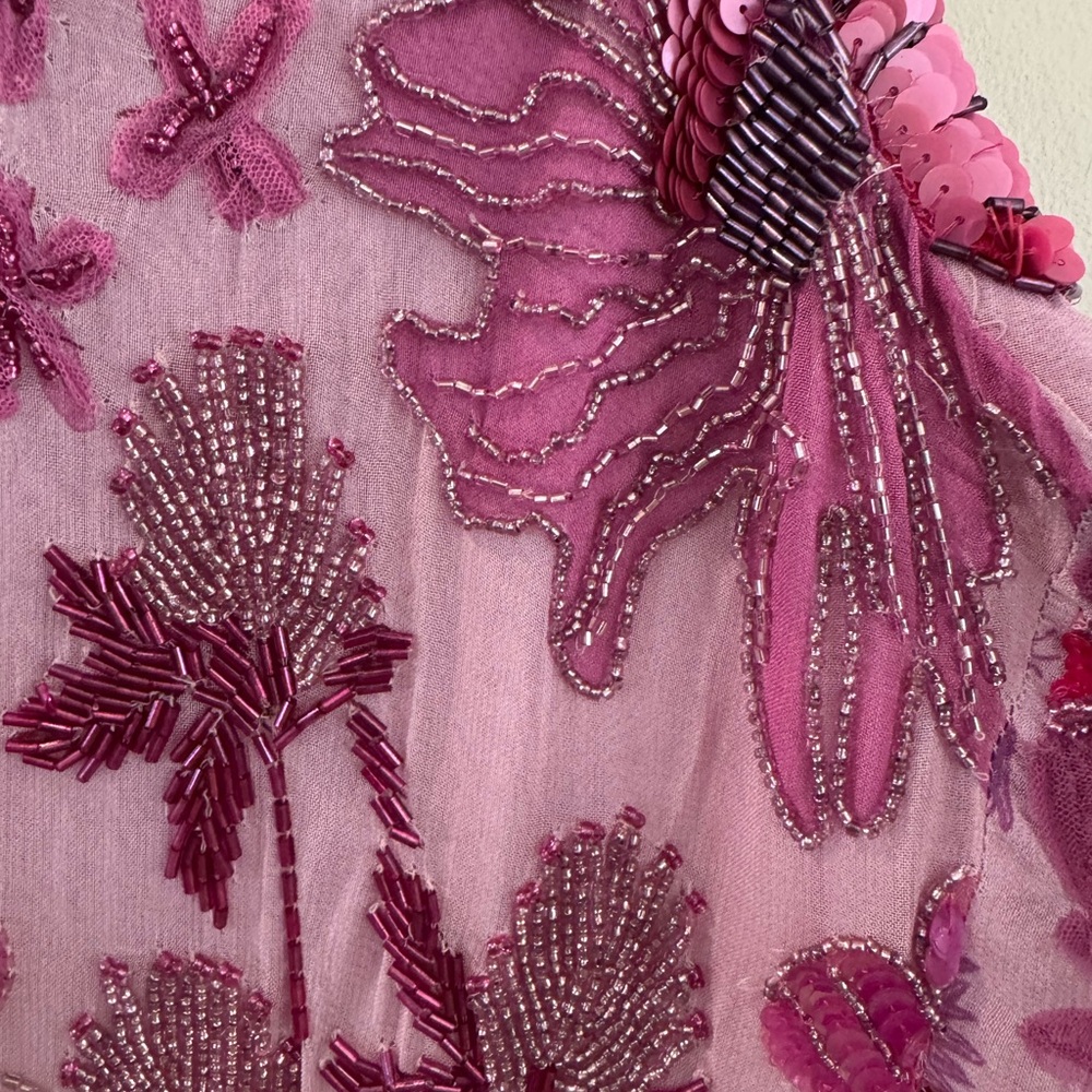 NWT Free People Jewel Mini Dress - Pink/Lilac size small - Picture 4 of 5